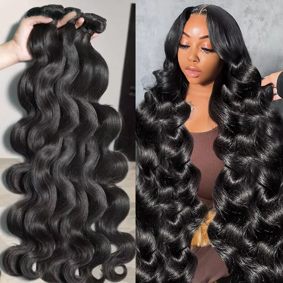 Brazilian Raw Human Hair Body Wave Extensions