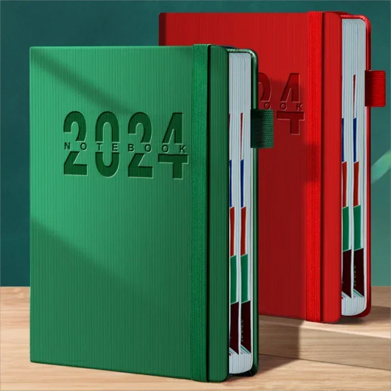 달력 월별 계획 일기장, 중국 학교 문구류, 시간표, 일일 365 2024 플래너, 노트북 페이지