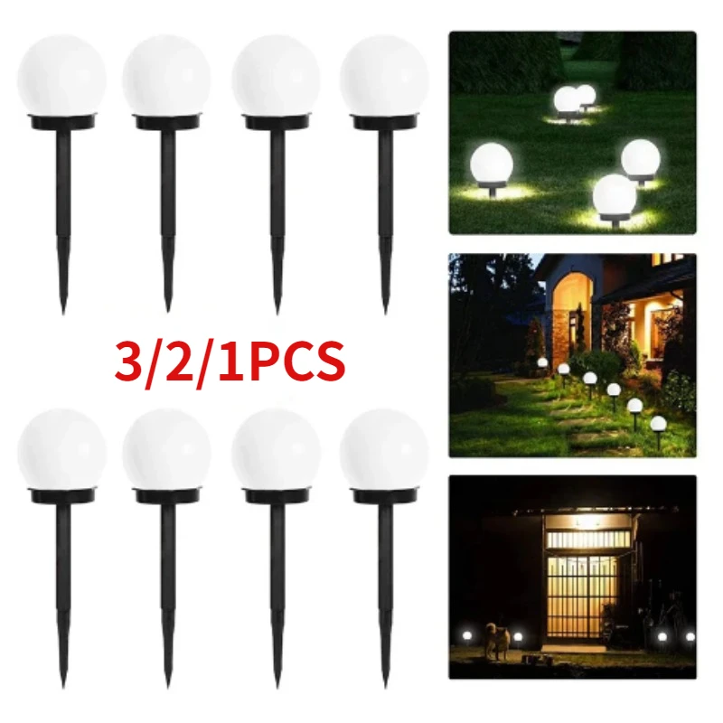 

Solar Garden Light Panel LED Round Ball Waterproof Outdoor Decorative Energy Powered for Street Courtyard Landscape Lamp Path