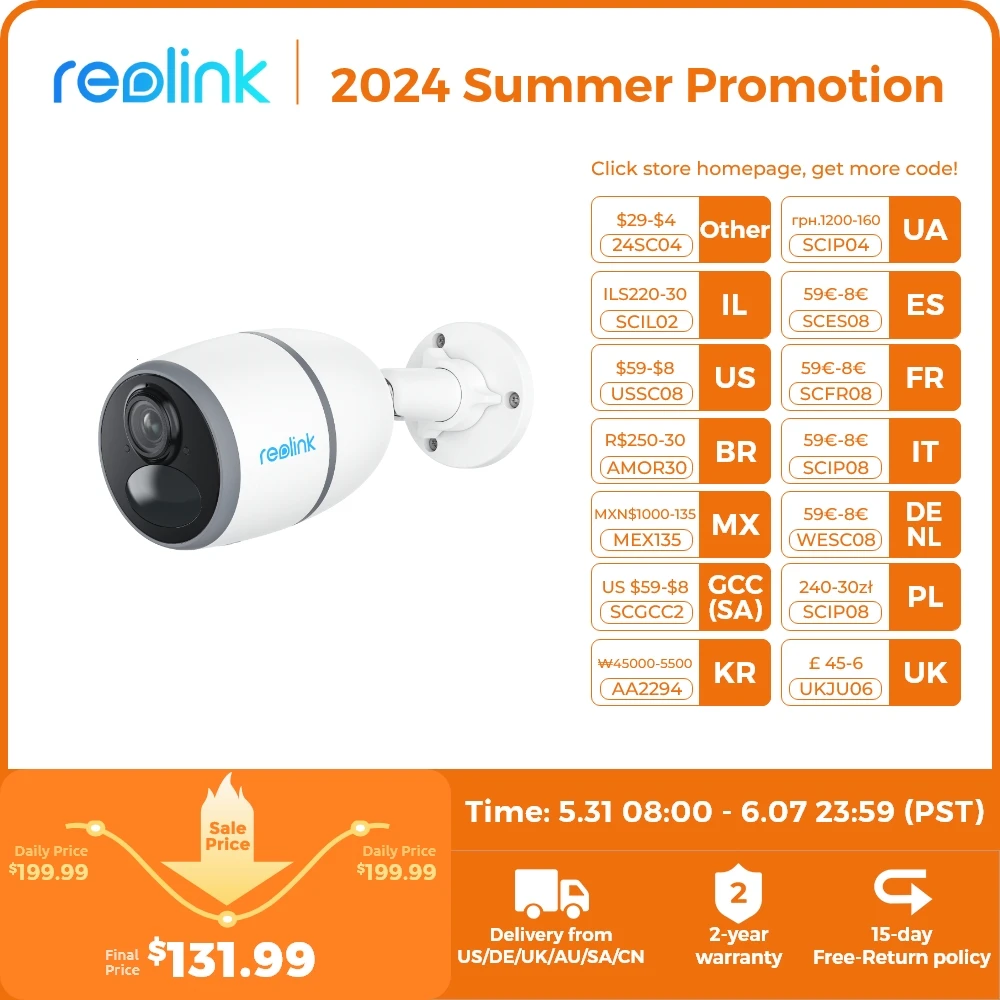 

Reolink GO Series 4MP Battery 4G Sim Card Network Camera Wild Video Surveillance IP Cam LTE Human Car Detection Security Camera