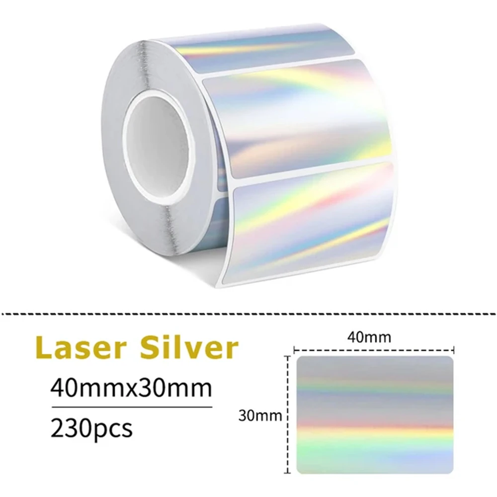 Compact 40mm Self-Adhesive Thermal Label Printer Paper