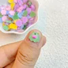50Pcs New Cute Resin Mini Cartoon Animal Green Ghost Series Flat Back Manicure Parts Embellishments For Hair Bows Accessories 2