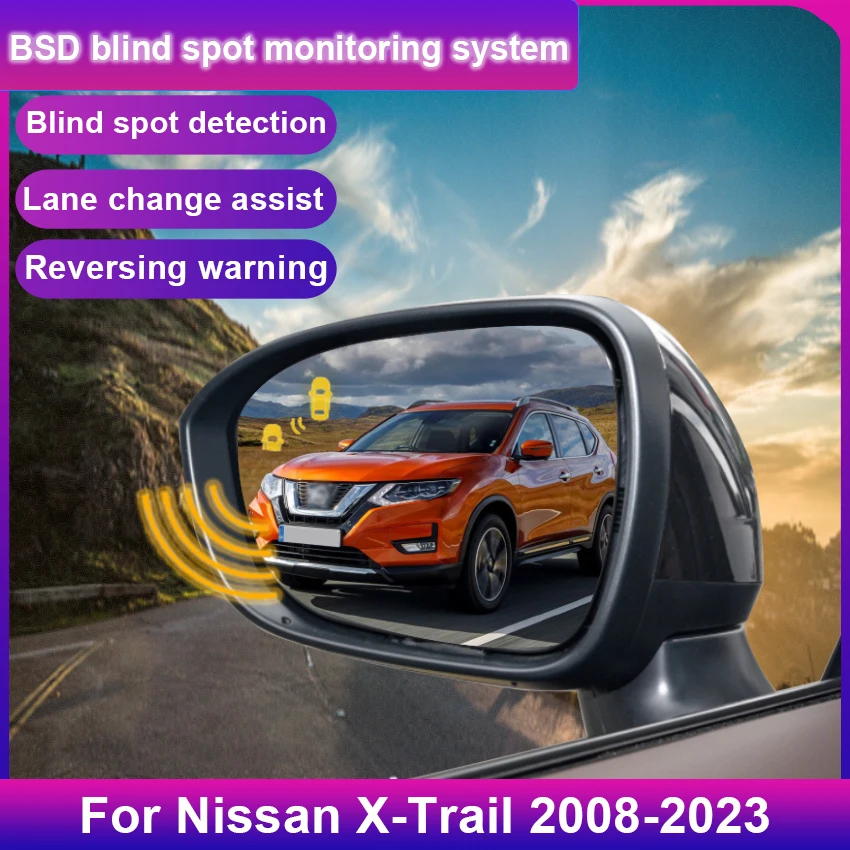 

Для Nissan X-Trail 2008-2023 BSD BSM система обнаружения слепых зон радар 24 ГГц микроволновый датчик BSA зеркальная система оповещения