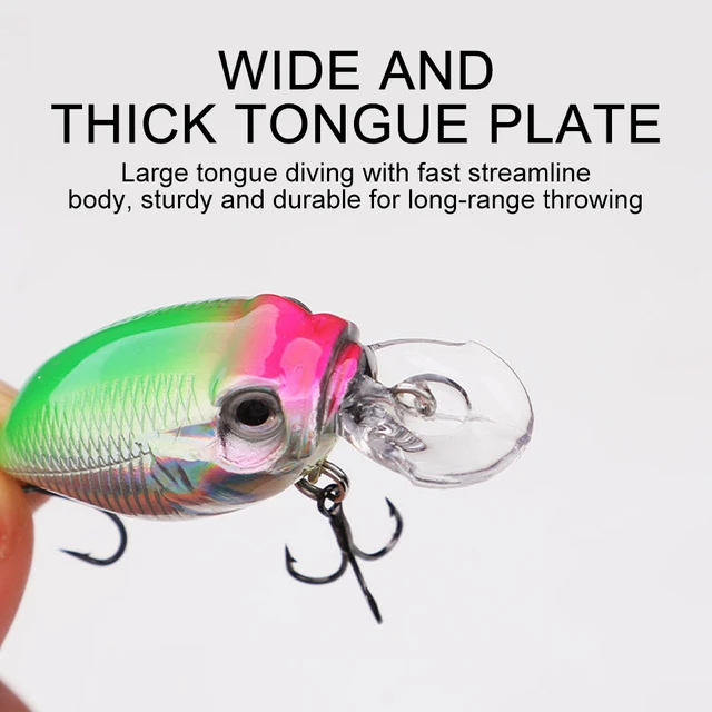 1PCS 53mm/5g Crank Fishing Lures 3D Eyes Artificial Hard Bait Minnow  Swimbaits Bass Pike Wobblers Pesca Crankbait Fishing Tackle - AliExpress