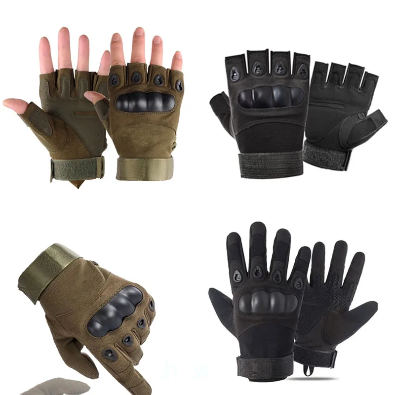 Tactical Hard Knuckle Gloves sports gloves tactical gloves half finger gloves full finger gloves male gloves Men's Combat Hunting Shooting Paintball Duty Half finger Full finger