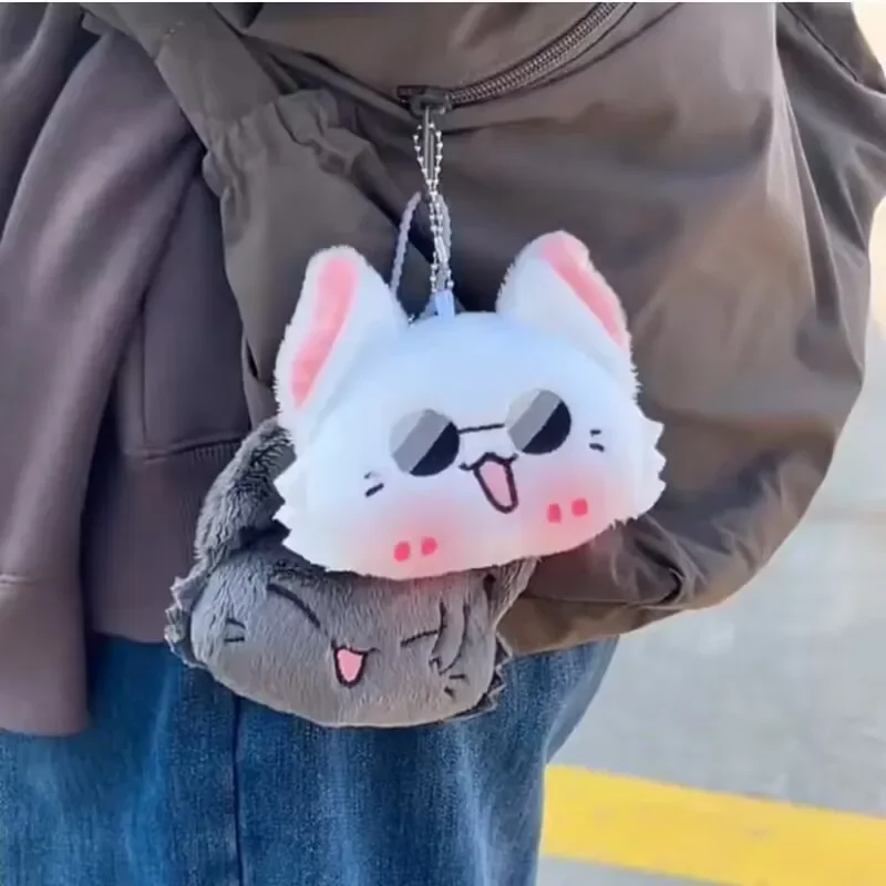 10cm Jujutsu Kaisen Keychain Geto Suguru and Satoru Gojo Plush Cosplay Doll Pendant Keyrings Accessories Key Chains Fans Gifts 2
