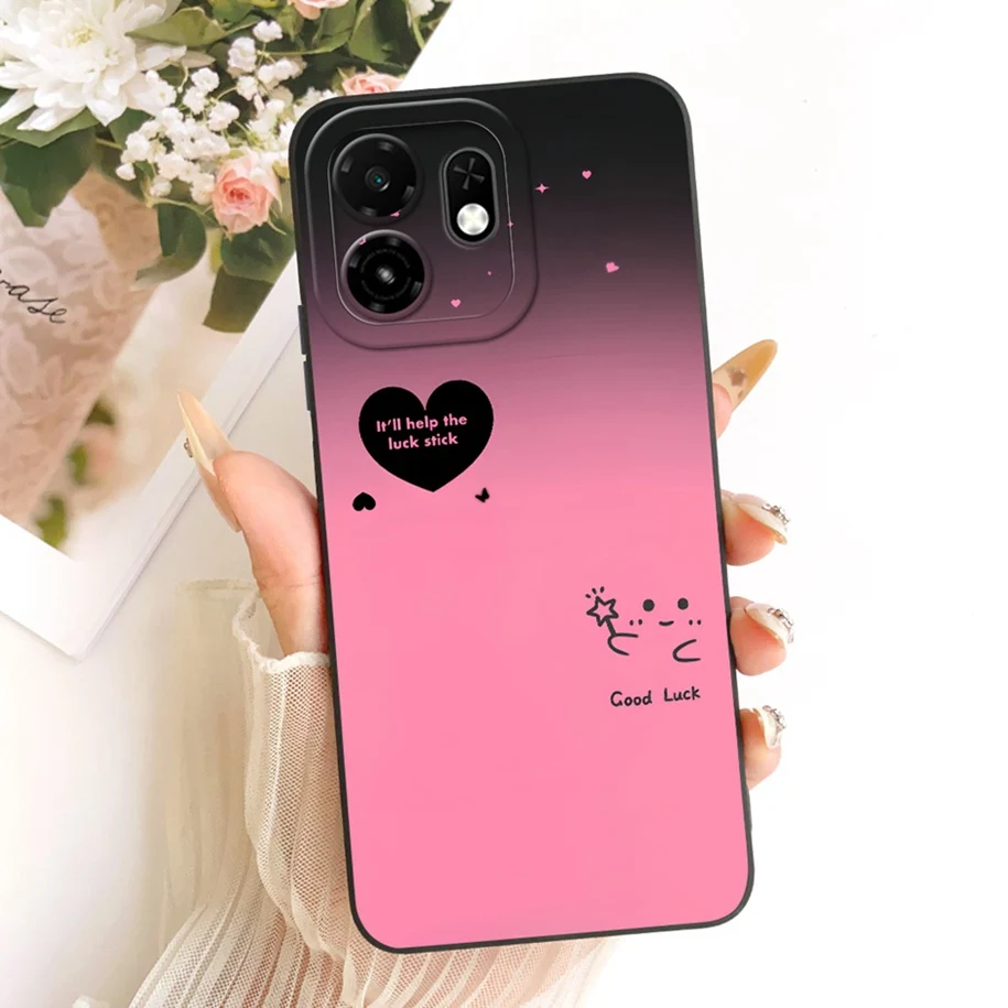Luxury Painted Soft Silicone Phone Case with Camera Protection - Pretty Girls Design
