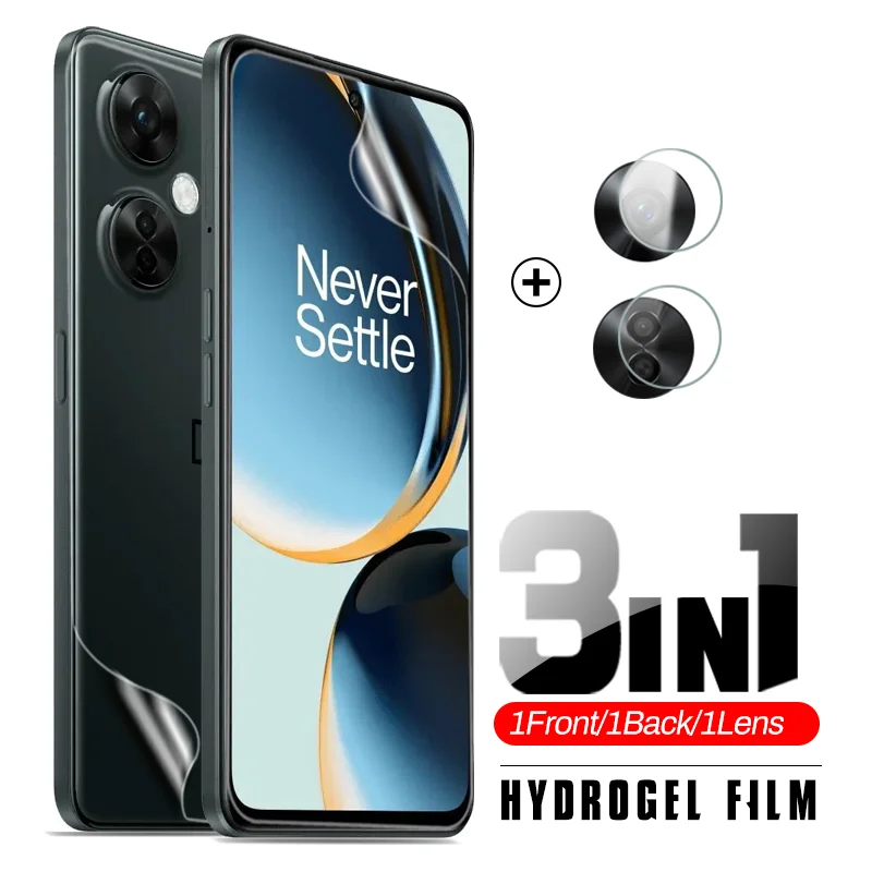 

3To1 Camera Glass Screen Back Protector Soft Hydrogel Film For OnePlus Nord CE 3 Lite CE3 Light Not Glass One Plus N30 N 30 5G