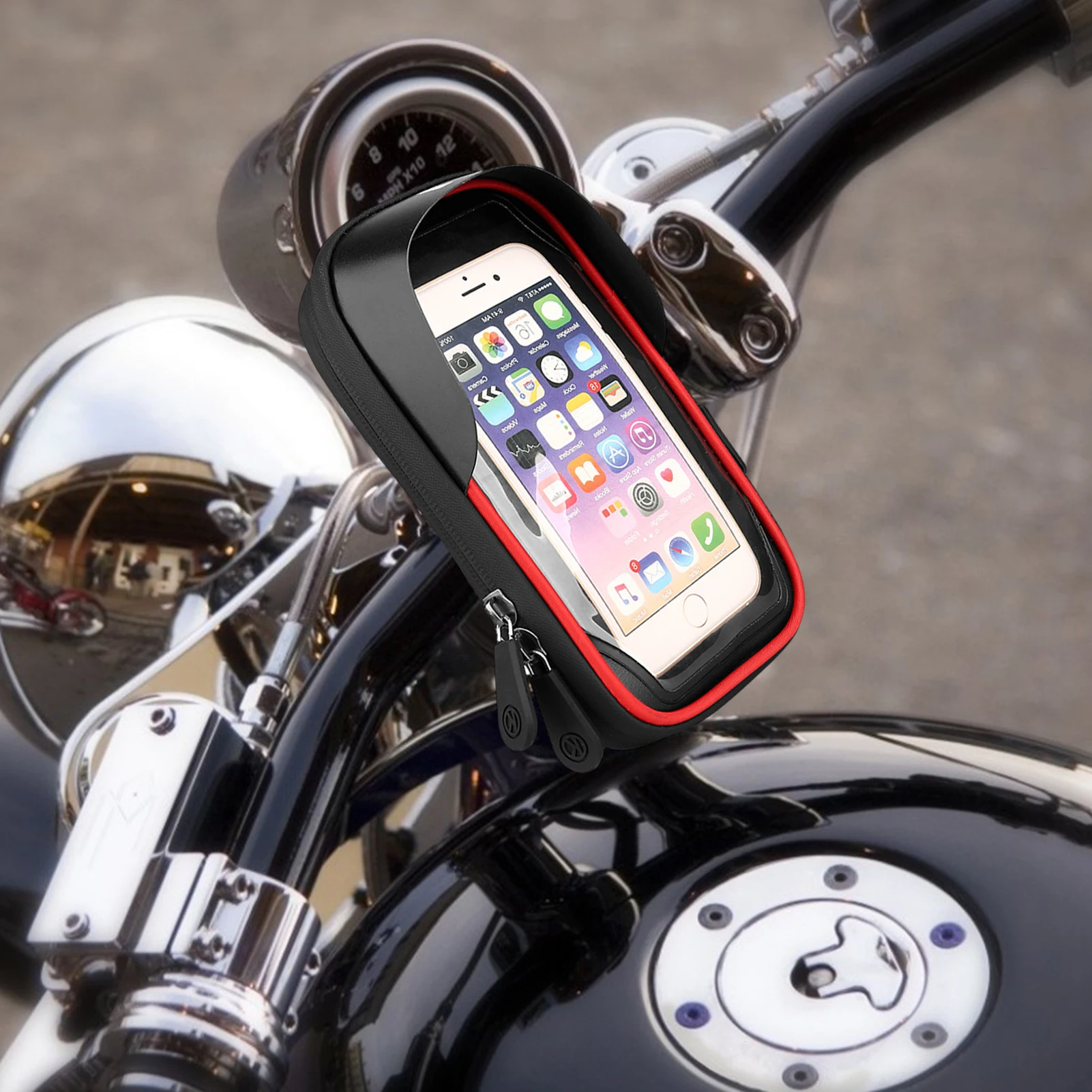 Resonate slap af Badeværelse Bicycle Motorcycle Phone Holder Waterproof Case Bike Phone Bag ForIPhone 12  11 Pro Max S8 S9 Mobile Stand Scooter Cover - AliExpress