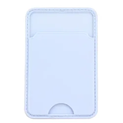Universal Self - Adhesive Card Holder for Phones - Secure Wallet Pocket for ID & Credit Cards (Light blue)