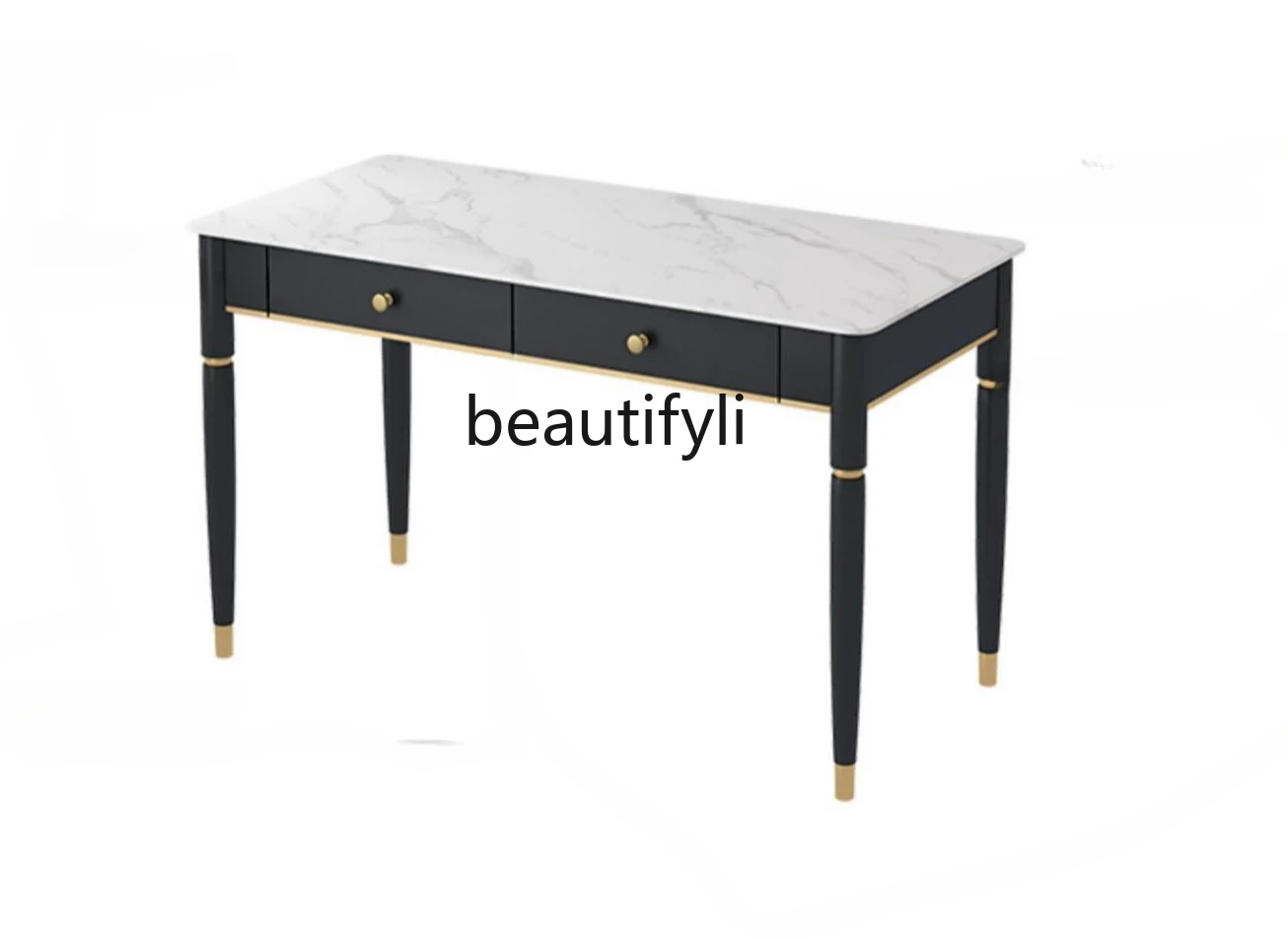 Light Luxury Stone Plate Desk Simple Modern Nordic Simple Ins Style Small Apartment Study Computer Desk Home light luxury stone plate table chair set simple modern home living room small apartment high end balcony small tea table