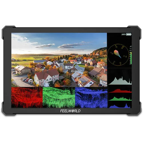 FEELWORLD T10 10.1" IPS 4K HDMI Touchscreen Monitor 1920*1200 500Nit 1500:1 Contrast DSLR Camera Monitor for Interview Recording
