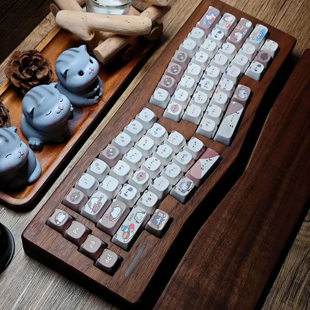 PBT MAO Keycaps, Sublimação Térmica Quadrada, Alice, 2.25 U, 2.75U, 142 Chaves