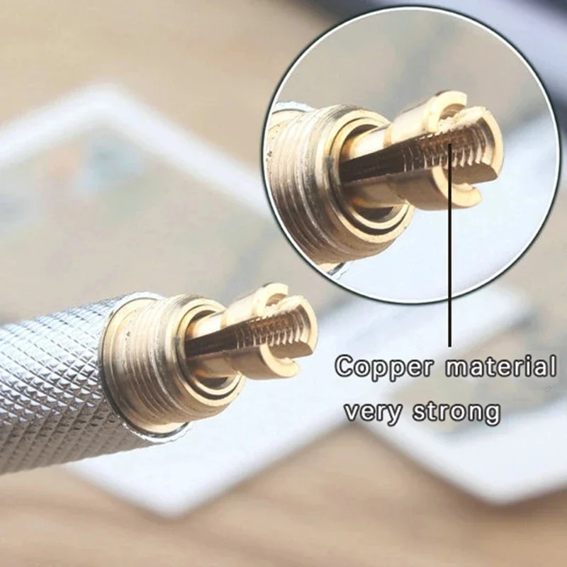 2pcs/lot 0.5 0.7 0.9 2.0mm Drawing Pencil Set 2B Art Sketch Writing Metal Mechanical Pencil Stainless Steel and Copper Material 4