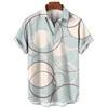 Summer Hawaiian men's Shirt Geometric Graphics 3D Printed Shirt Minimalist Design 2023 Men's Casual Top Street Short Sleeves 4