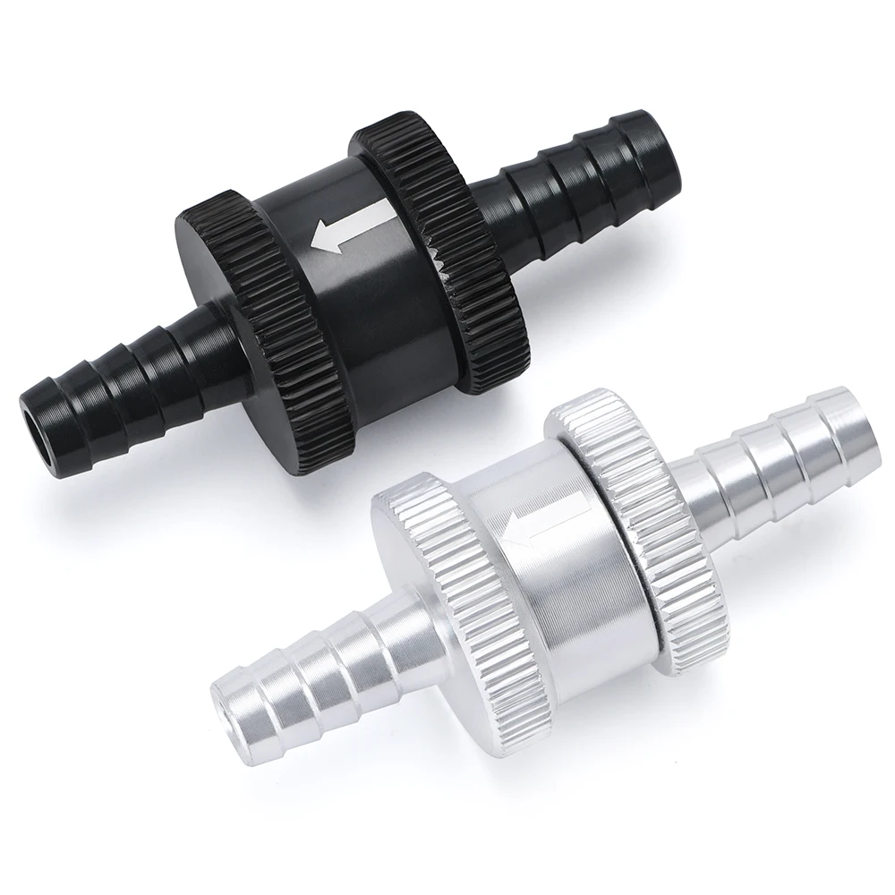 PQY-5/16" 8mm Non Return One Way Fuel Check Valve Aluminium Alloy Petrol Diesel PQY-FCV08