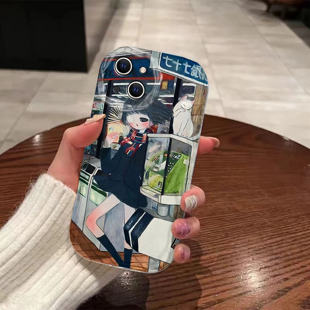 Aya Takano 3D Wave Luxury Phone Case Cover