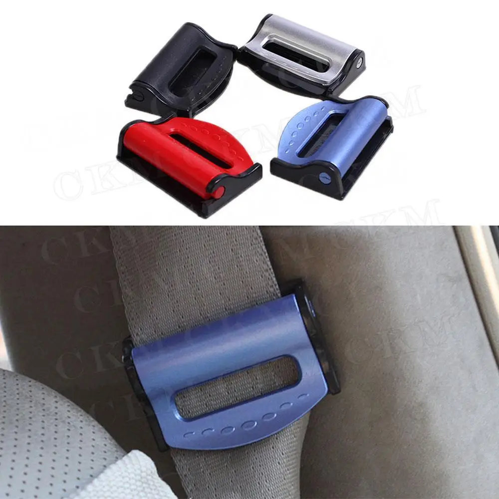 Seat Belt Clip 2PCS Car Safety Seat Belt Buckle Clip Seatbelt Stopper Adjuster To Relax Shoulder Neck