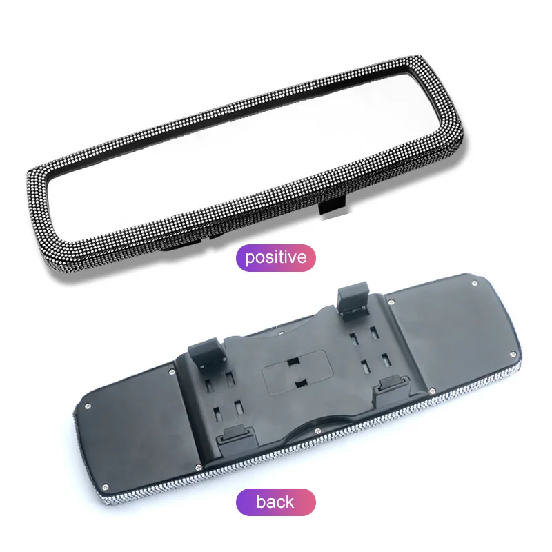 Car Interior Rearview Mirror Decor Ornament Rear View Mirror Cover Auto Accessories for Women rearview mirror cover carbon fiber mirror cover