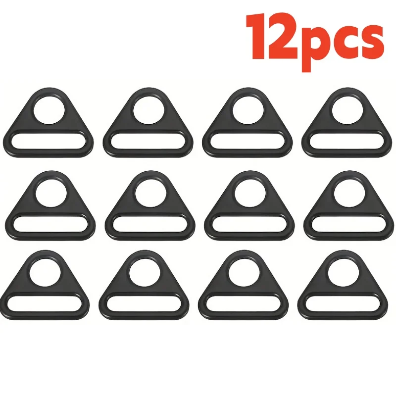 12pcs 금속 삼각형 모양의 링 버클 조절 가능한 버클 루프 배낭 핸드백 가죽 가방 수하물 스트랩 벨트 버클 ?