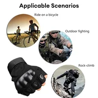 1 Pair Half Finger Men's Gloves Outdoor Tactical Gloves Sports Shooting Hunting Climbing Airsoft Motorcycle Cycling Gloves 2