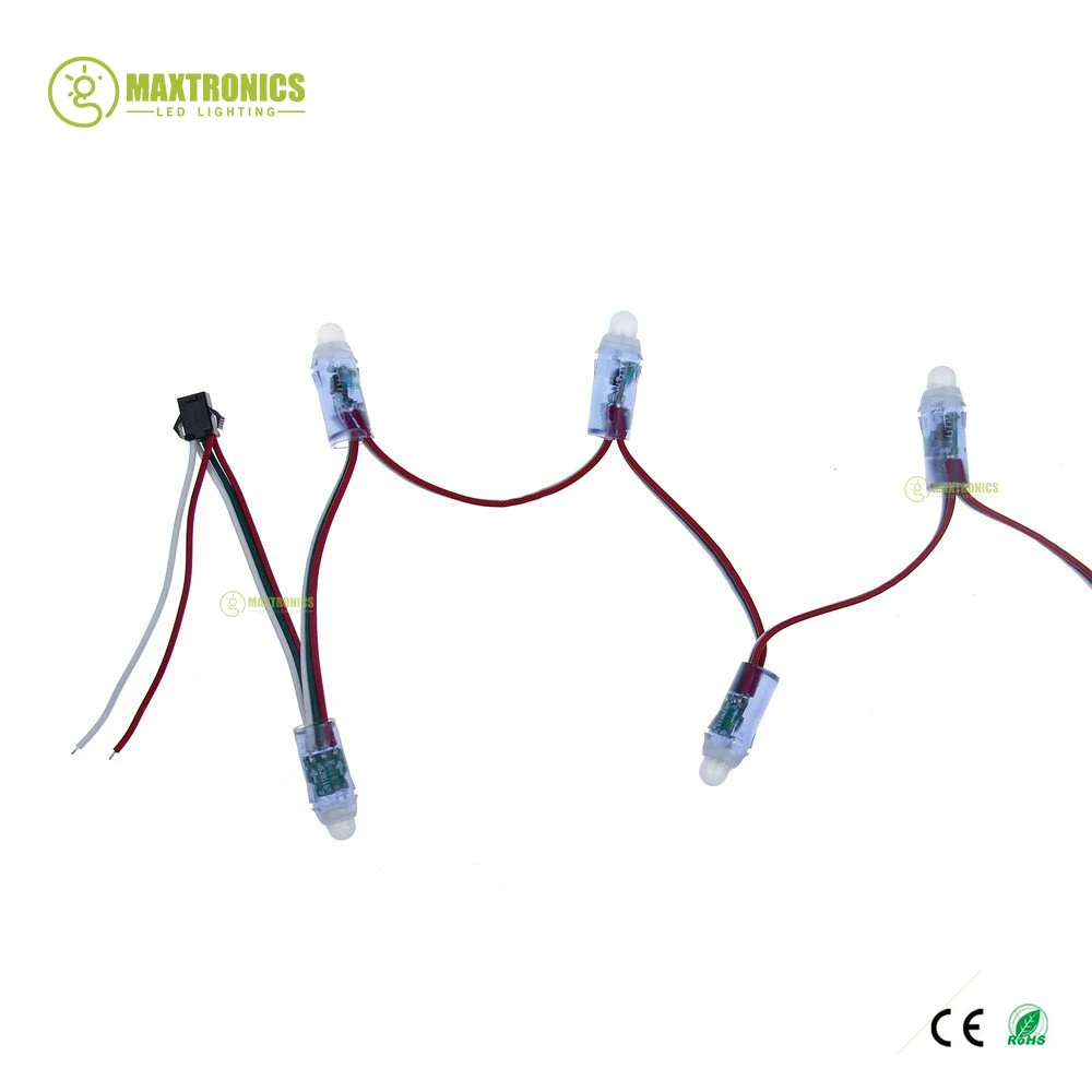 LED Pixel Light 5000pcs 12mm WS2811 2811 IC Full Color Pixel LED Module Light DC 5V input IP68 waterproof RGB color Digital