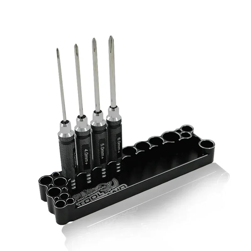 Vue éclatée du tournevis cruciforme 4 tailles, outil de réparation tout-en-un pour RC