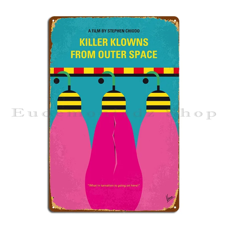 

Killer Klowns From Space Metal Plaque Poster Funny Classic Designing Designer Living Room Tin Sign Poster