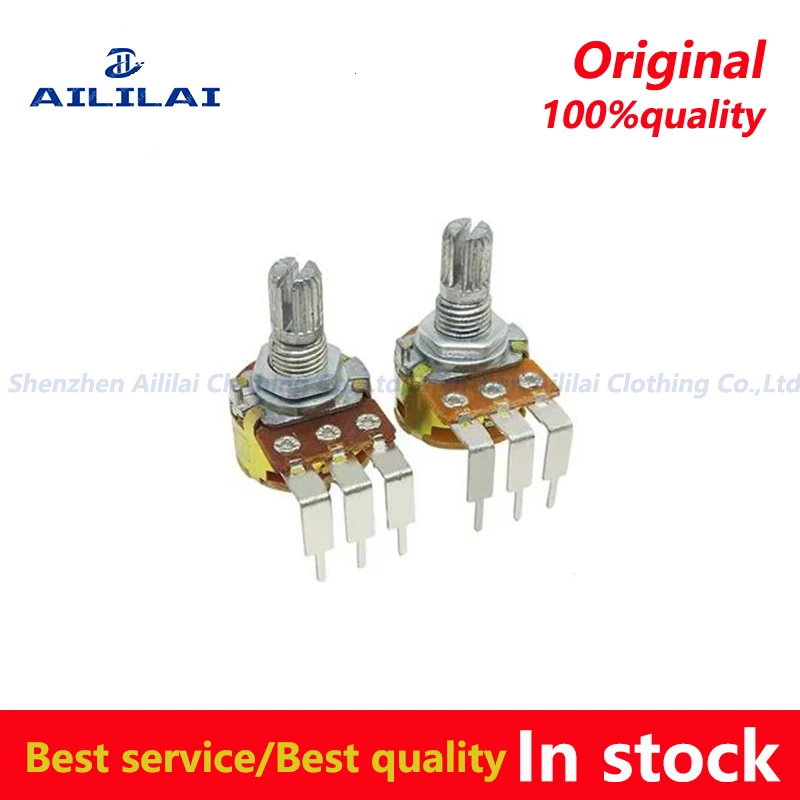 WH148 Linear Potentiometer Bending Feet With Switch B2K B5K B10K B20K B50K B100K B250K B500K 15mm Shaft 3pin Nuts Washers 5pcs,multiturn potentiometer,linear potentiometer,rotary potentiometer,potentiometer kit,trimmer potentiometer,adjustable resistor,potentiometer knobs,electronic components