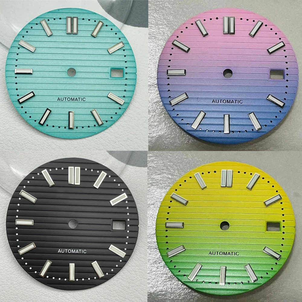 

Creative Dial NH35, Strong Green Luminous Watch Dial 30.5mm, for NH35/NH36 Movement Single Calendar Watch Faces Men Women Parts