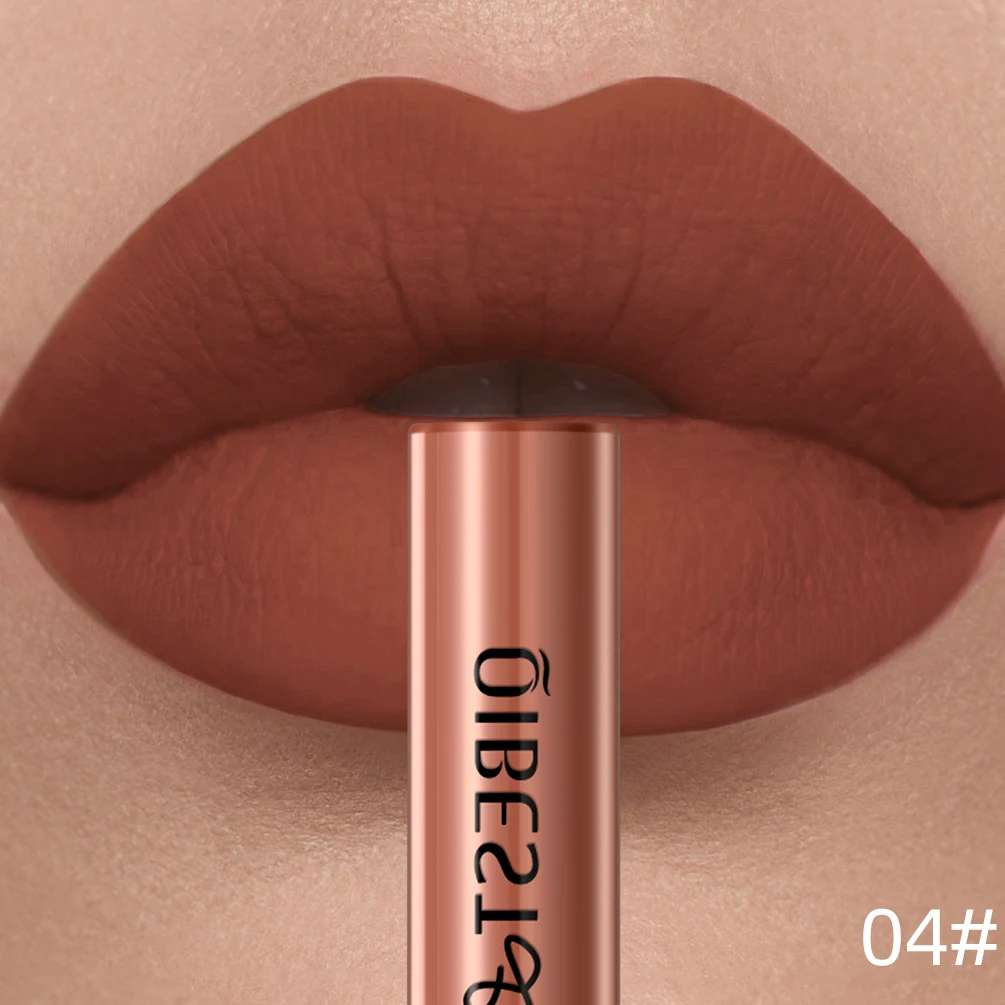 Velvet Matte Nude Waterproof Lip Gloss – Long-Lasting Pigmented Lip Tint