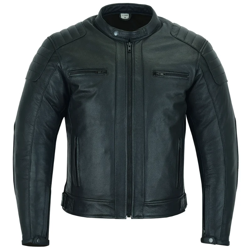 Genuine Leather Jacket for Men's Motorcycle Jacket for Travelling Bicycle To Keep Warm European and American Men's Trend