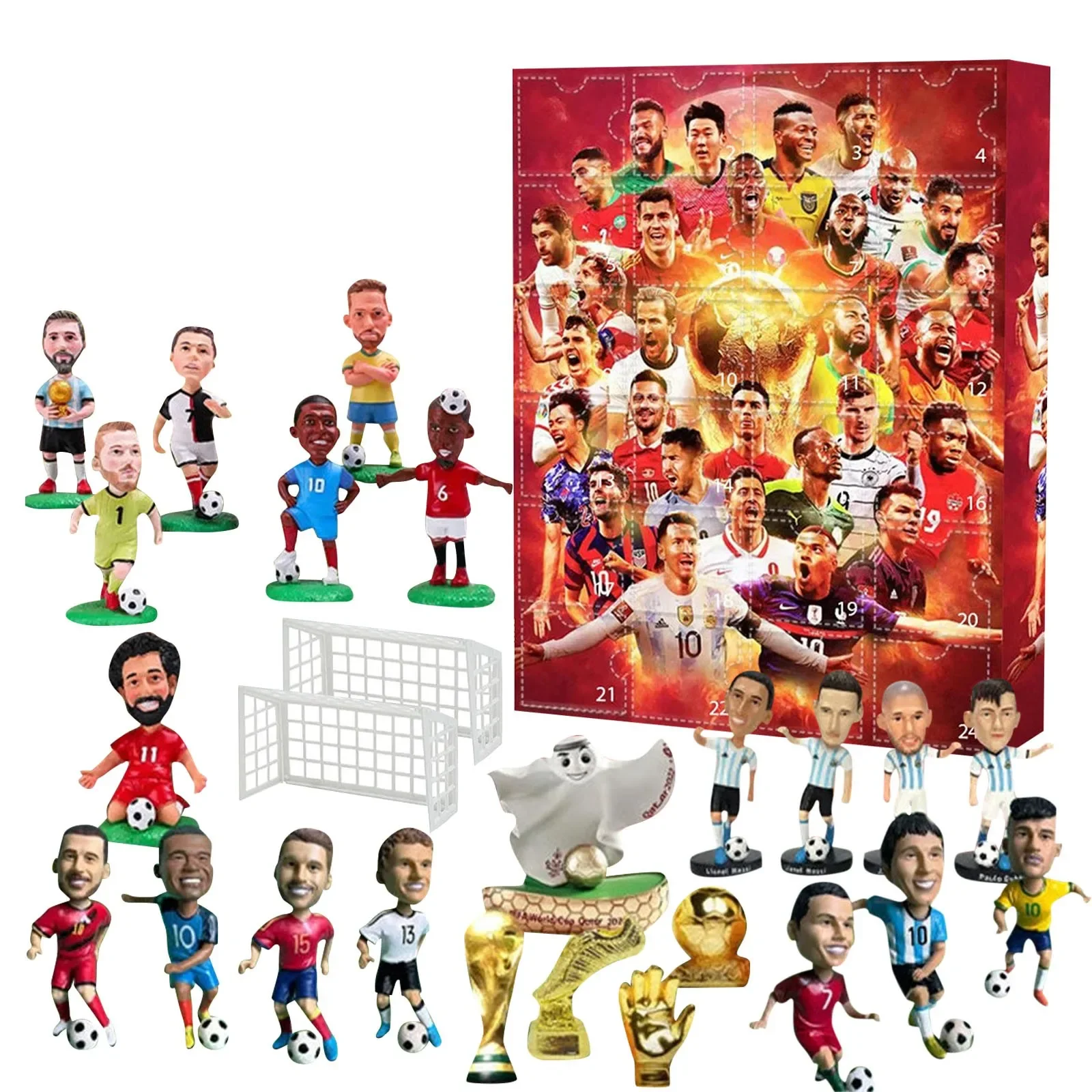 Countdown Advent Calendar Soccer Kit 24 Days Building Advent Calendars Soccer Party Favors Sports Christmas Supplies