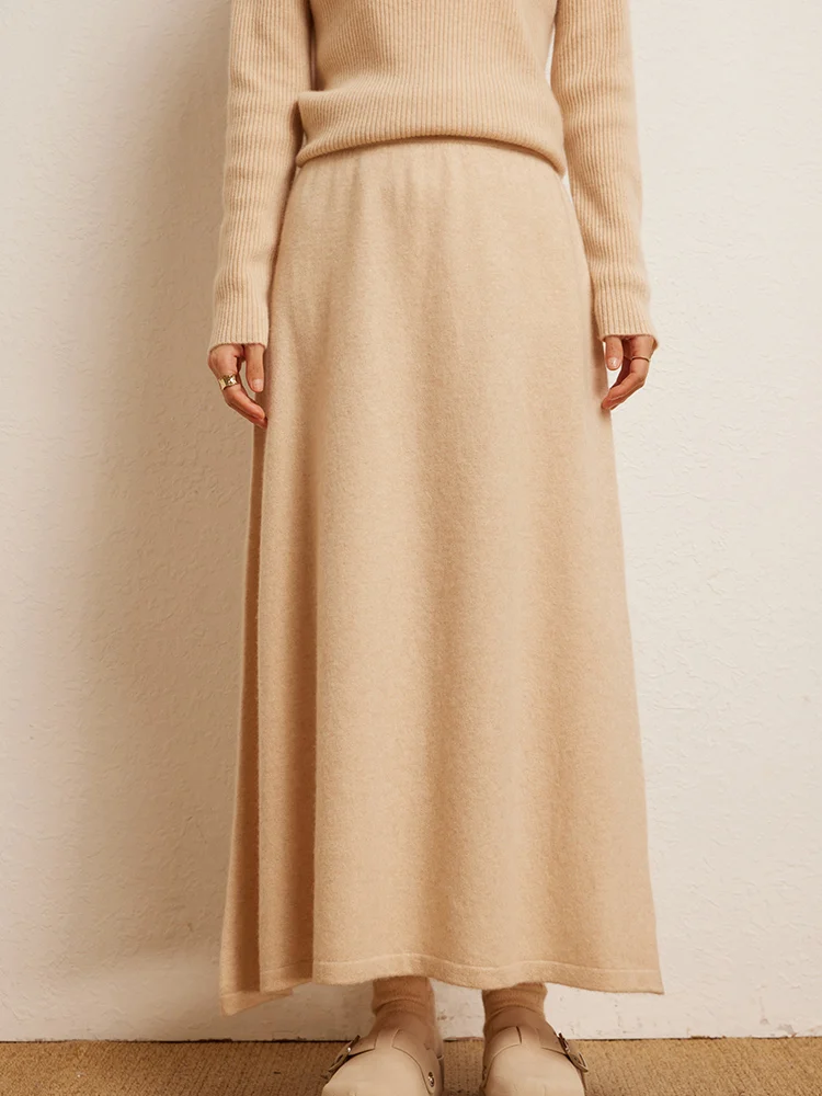 Korean Long Skirt Cashmere Detail 5