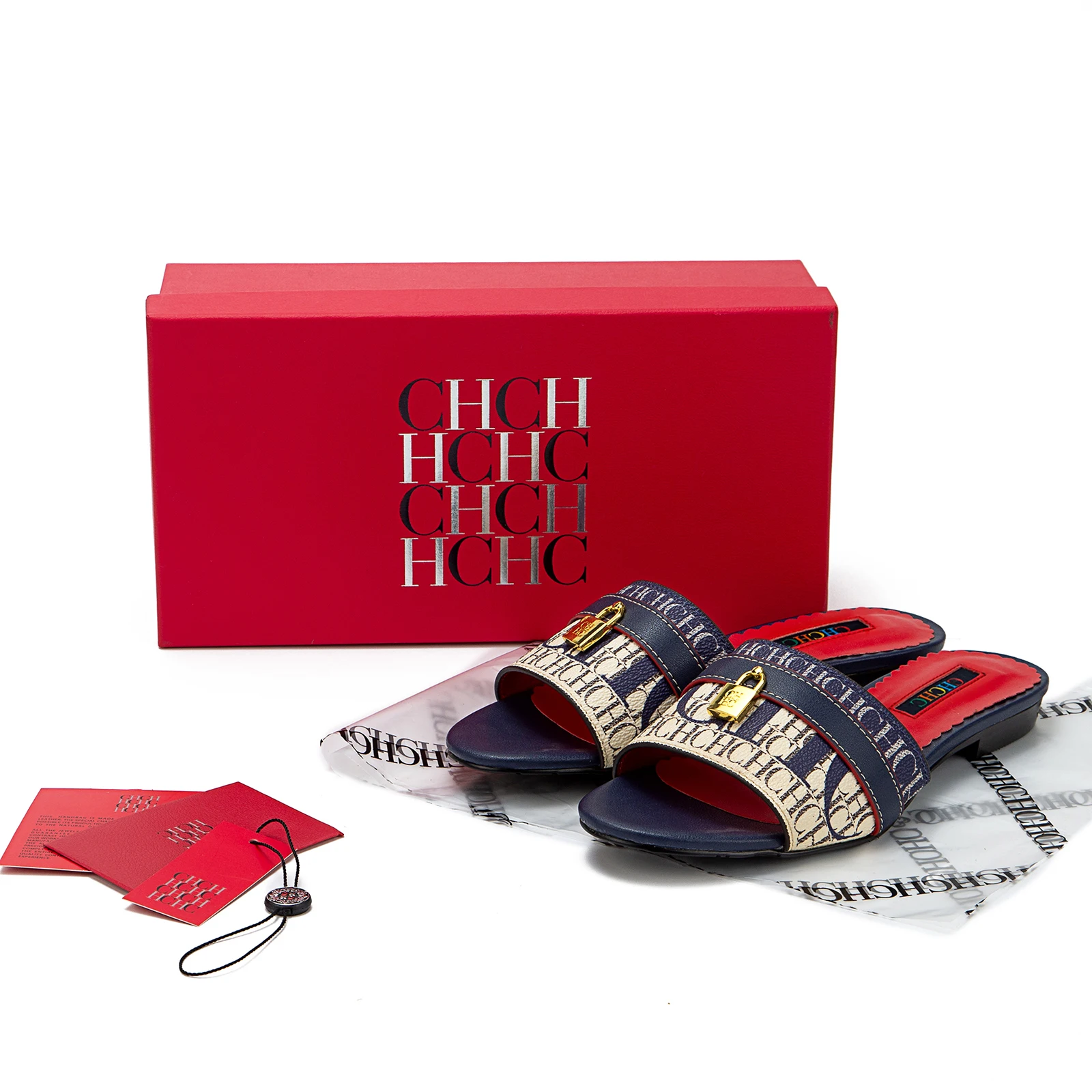 صنادل نسائية صيفية بكعب مسطح، أحذية رومانية بكعب م...