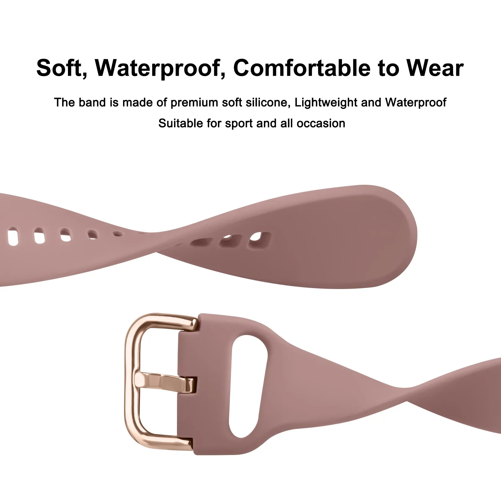 Silicone Sport Watch Band - 20mm Strap