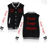 Your Own Design Logo/picture Custom Unisex Diy Winter Baseball Jacket Casual Hoody Clothing Tracksuit Fashion 1