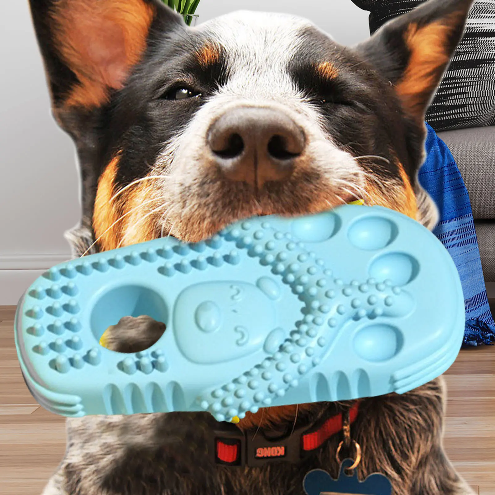 Slipper Shape Dog Chew Toys TPR Dog Teething Toys Interactive Puppy  Accessories Gifts Novelty Dog Interactive Toys For Boredom