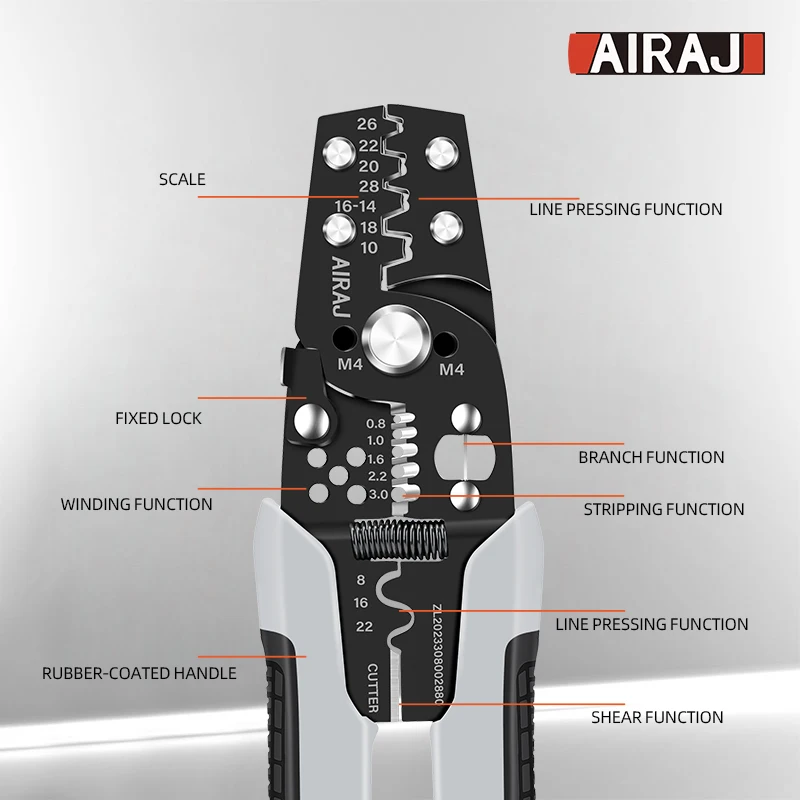 Crimping Pliers Cutting and Stripping Wires Cold Pressing Terminals Multifunctional Electrician Specific Crimping Tool