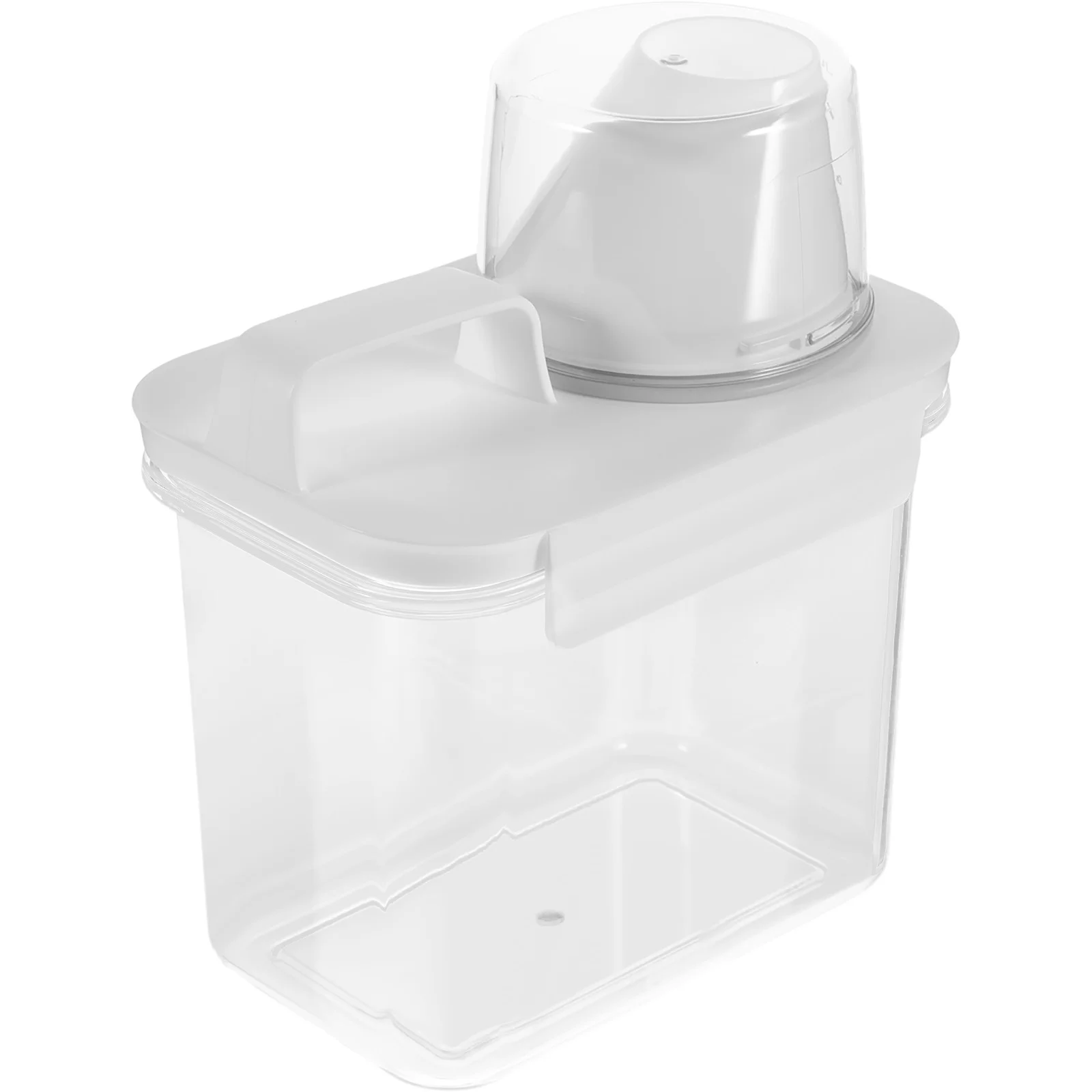 

Laundry Detergent Jug Box 1.1L Plastic Laundry Detergent Washing Powder Bottle Lotion Dispenser Clear Canister Sub Bucket Bottle