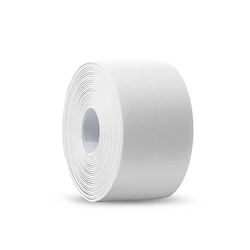 Waterproof Self - Adhesive Caulk Tape for Kitchen and Bathroom Sealing (White)