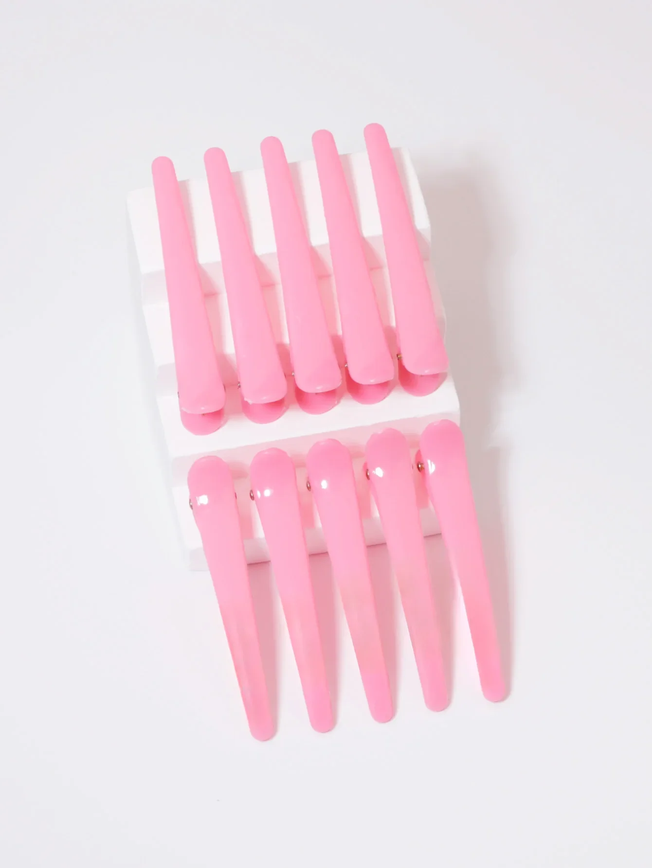 ducktooth plastic 10pcs clip, suitable for female styling, anti slip hair clip for thick and sparse hair
