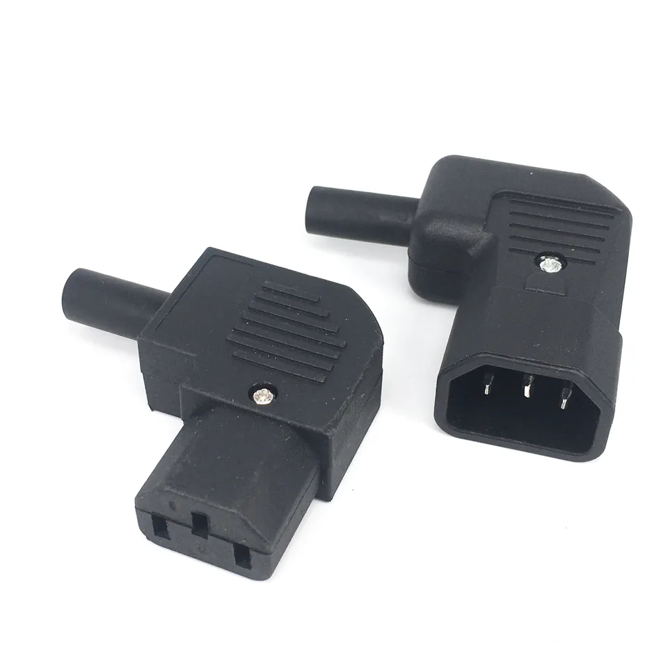 C14 To C5 Power Adapter Cable - 90 Degree Right Angle 10A 250V IEC Connector