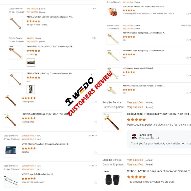 WEDO BAM ATEX FM Certificate Non-sparking Aluminium Bronze Beryllium Copper Fireman Axe