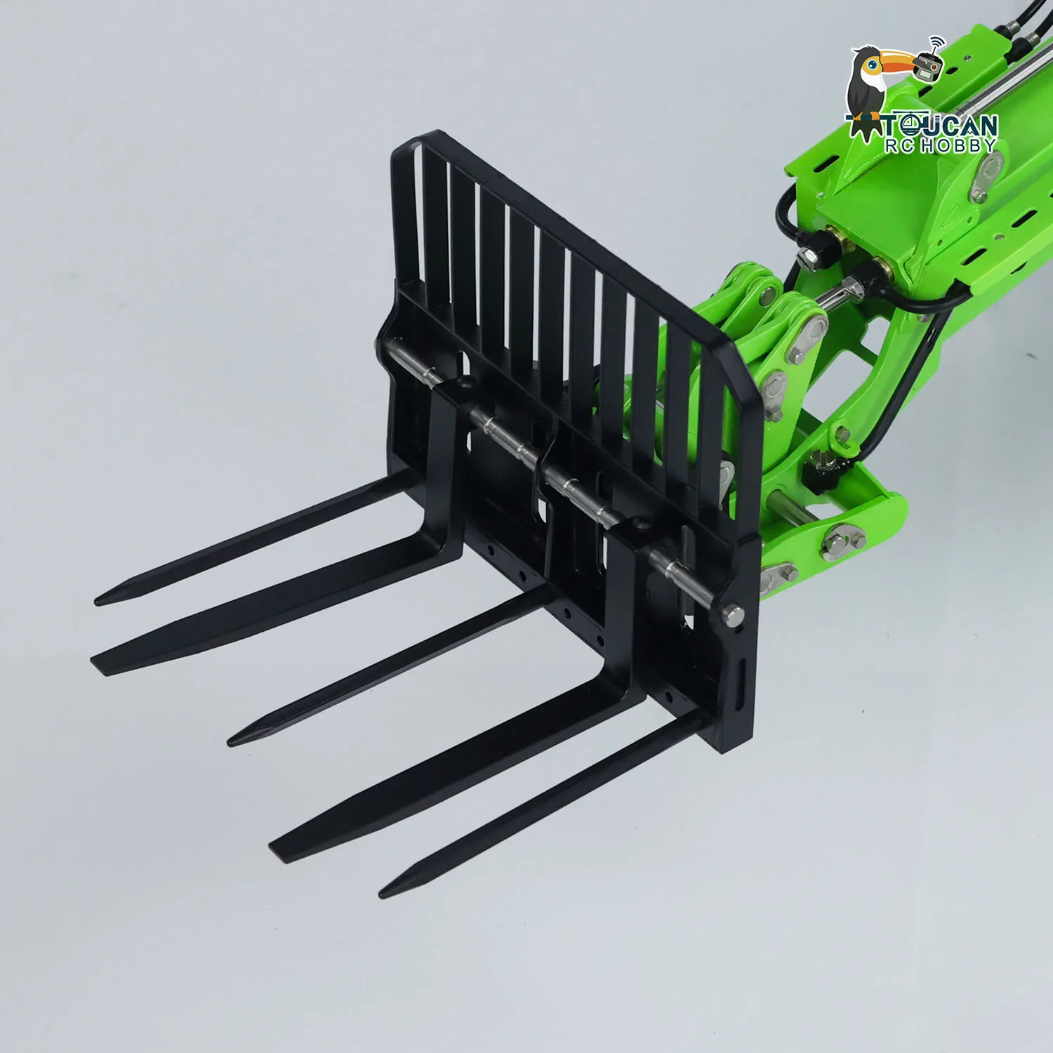 RTR LESU AT1050 1/14 Hydraulic RC Telescopic Arm Loader Forklift Truck Metal Machine Light Sound Set Remote Control Vehicle Toys 5