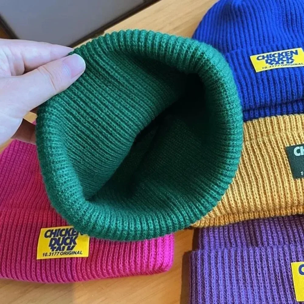 High Quality American Street Style Knitted Hats Warm Unisex Ear Protection Hat Brimless Hat - Image 2