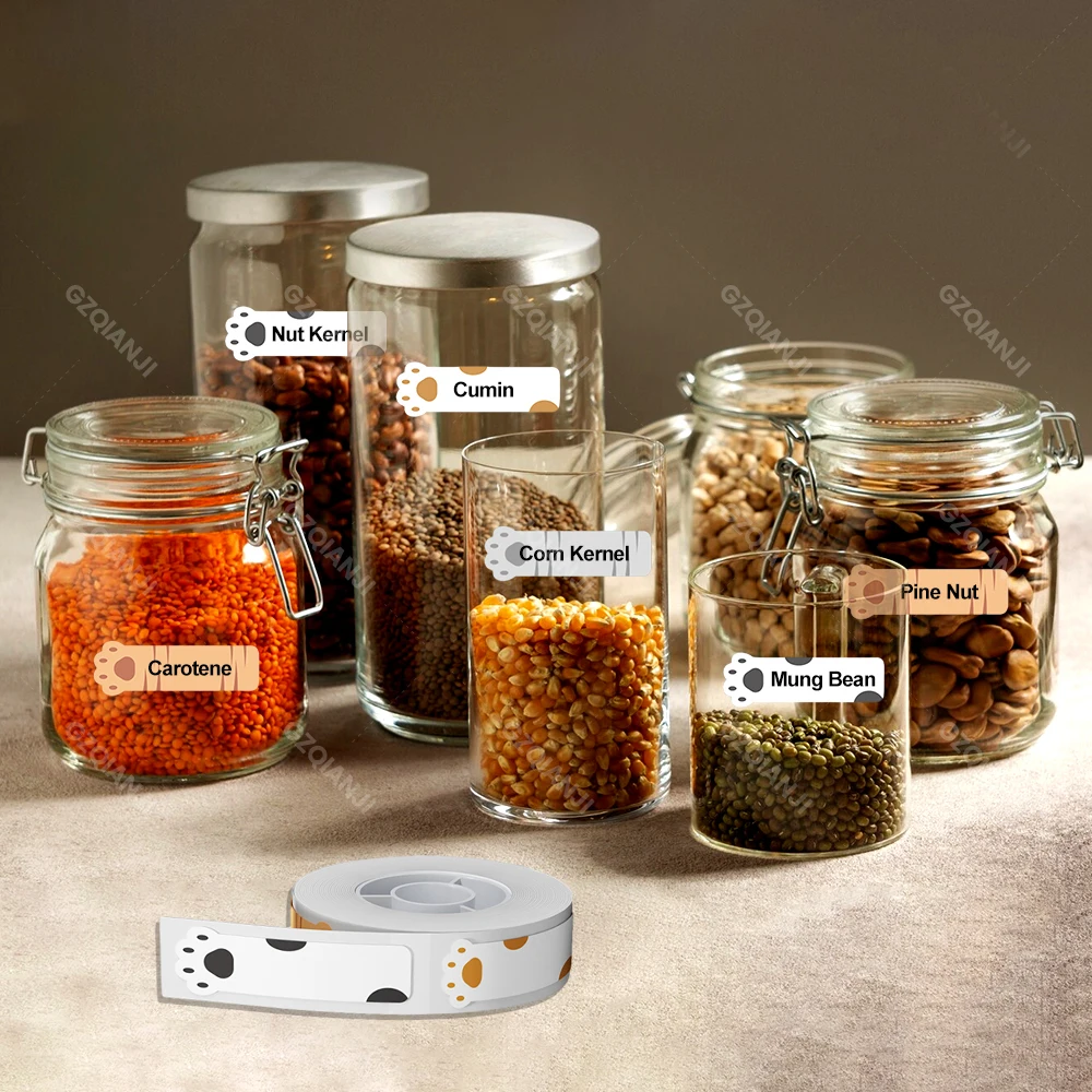 Waterproof Flower Pattern For Niimbot D110/D11/D101 Smart Portable Label Printer Thermal Label Paper Stickers Fast Printing