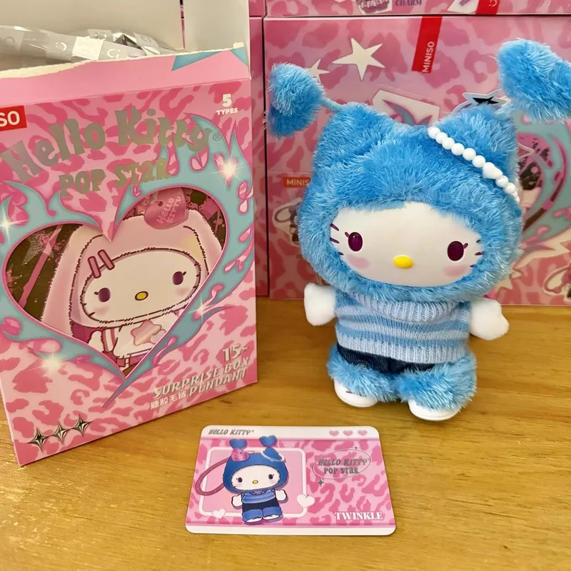 Authentic Miniso Hellokitty Popstar Series Vinyl Plush Dolls