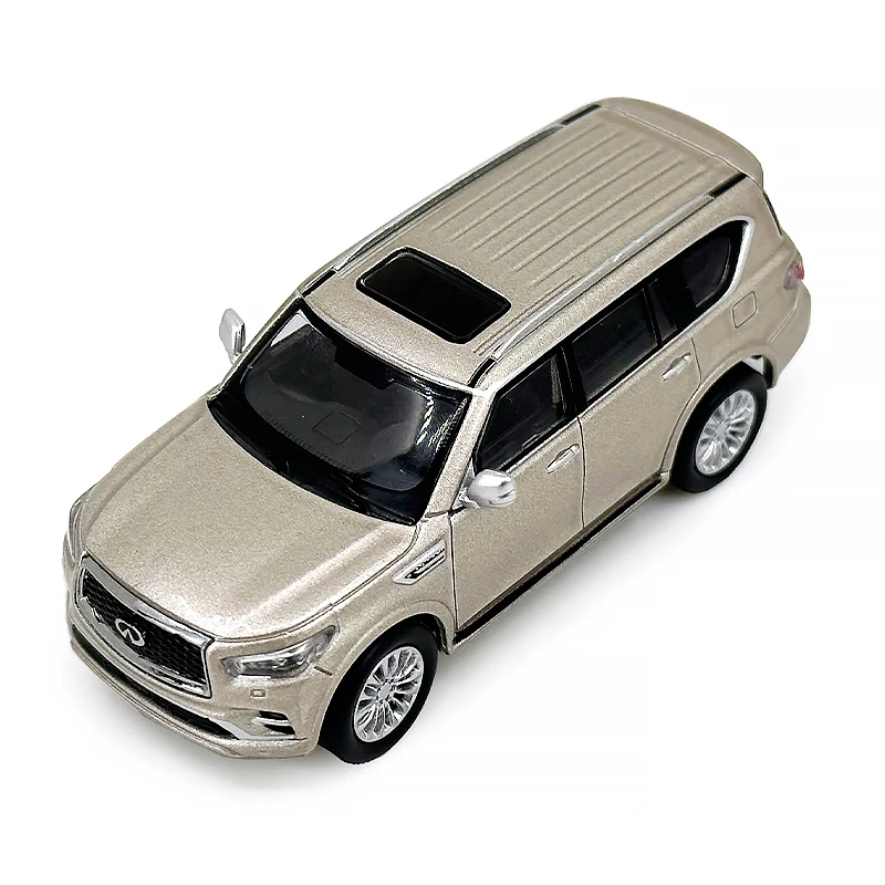 1:64 Scale Diecast Infiniti QX80 2020 Simulation Static Car Model 1/64 Miniature Car Model Fans Collection Display Decoration 6