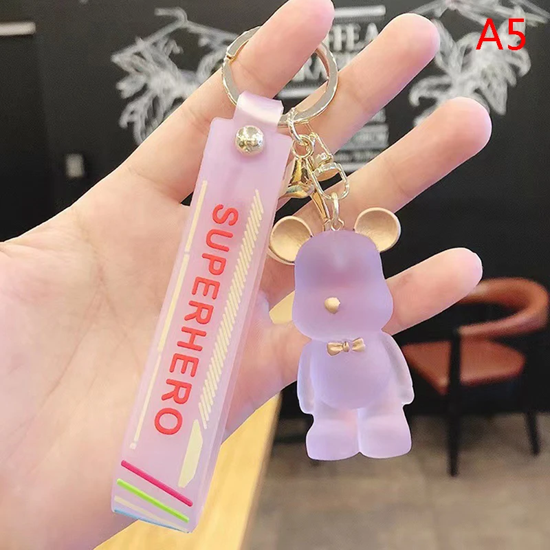 Aliexpress Cute Keychain Charm Tie Bear Pendant for Women Men Bag Car Keyring Mobile Phone Fine Jewelry